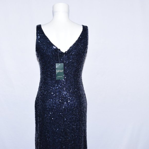 *NEW* Lauren Ralph Lauren Sequins Formal Dress - Picture 5 of 8